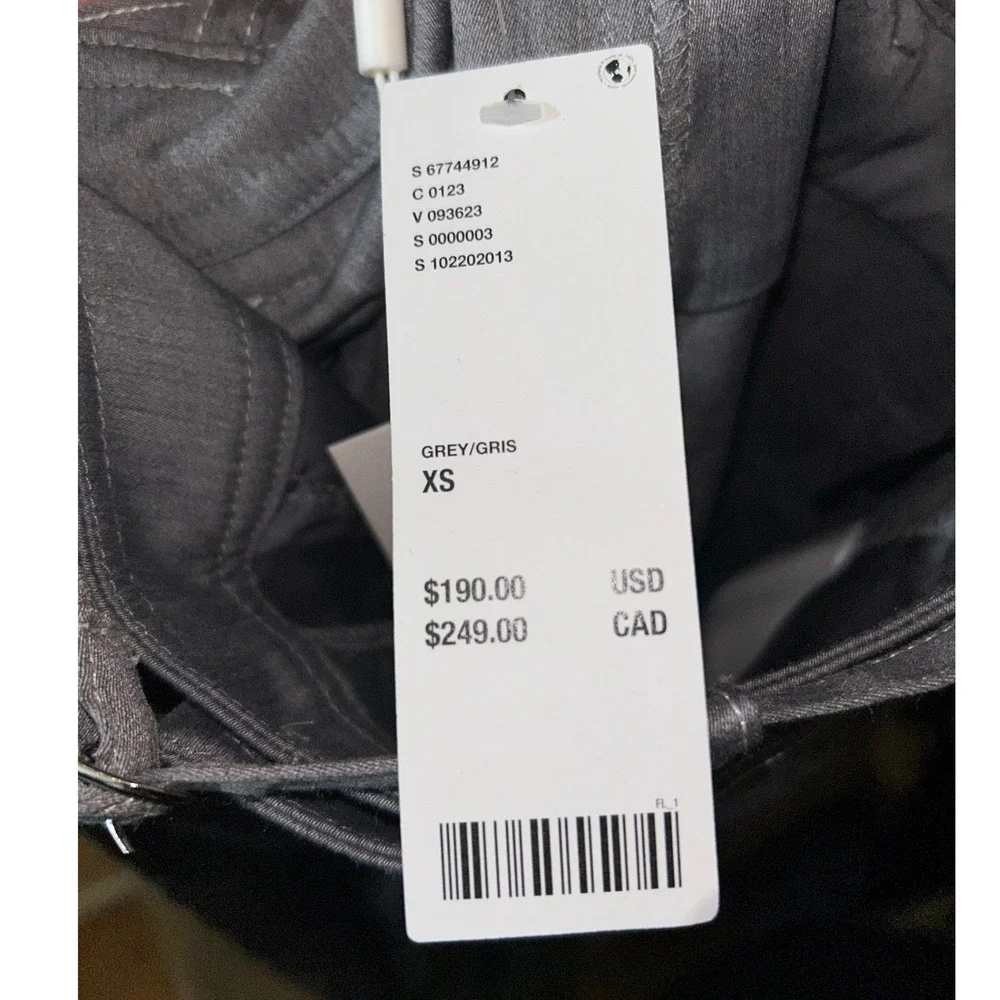 C/MEO COLLECTIVE Capable Pant Grey Marle‎ Contrast Stitch Straight Leg Womens XS - Picture 7 of 8